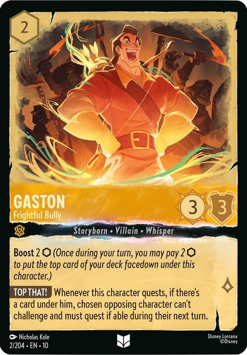 Gaston - Frightful Bully Card Front