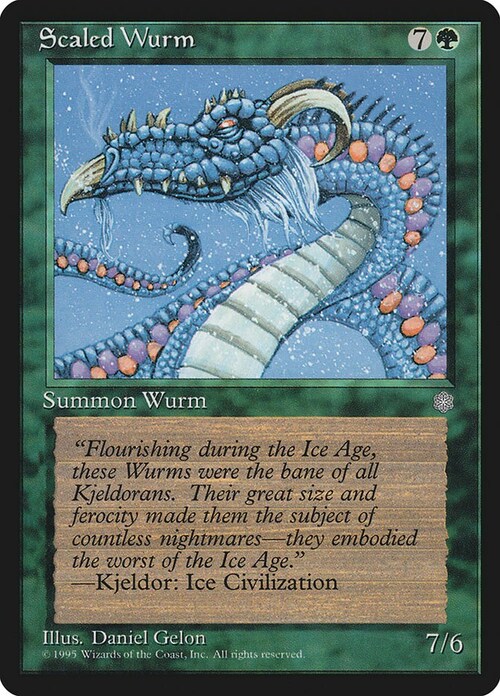 Scaled Wurm Card Front