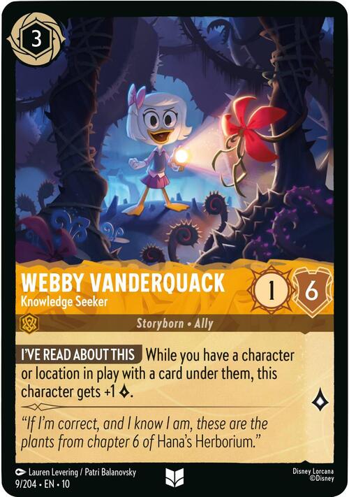 Webby Vanderquack - Knowledge Seeker Card Front