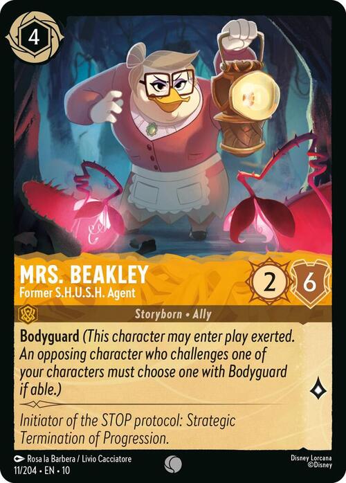 Mrs. Beakley - Former S.H.U.S.H. Agent Card Front