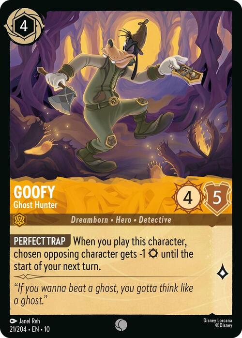 Goofy - Ghost Hunter Card Front