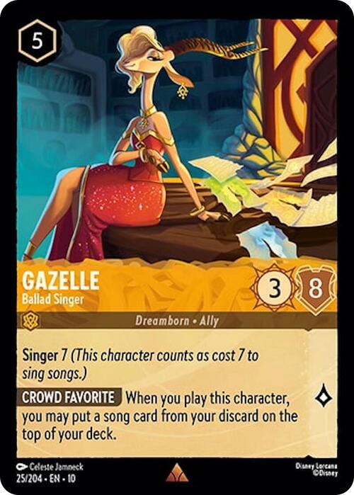 Gazelle - Ballad Singer Card Front