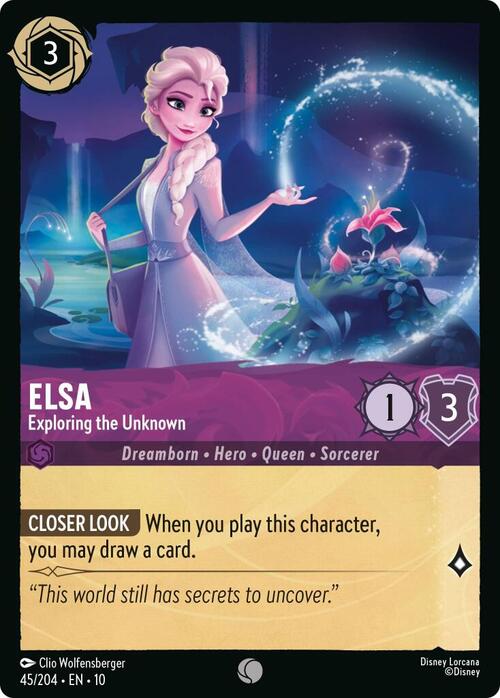 Elsa - Exploring the Unknown Card Front