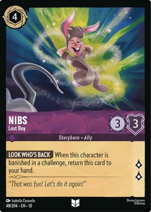 Nibs - Lost Boy Card Front