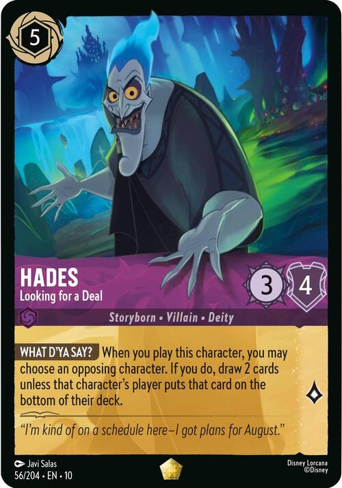 Hades - Looking for a Deal Card Front