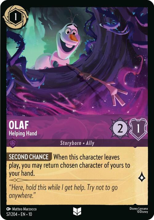 Olaf - Helping Hand Card Front