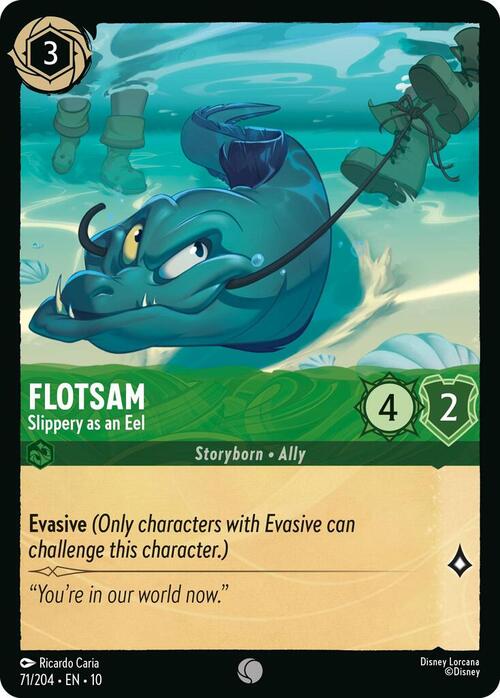 Flotsam - Slippery as an Eel Card Front