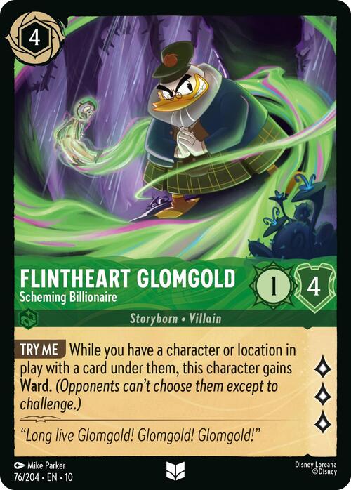 Flintheart Glomgold - Scheming Billionaire Card Front