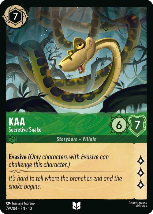 Kaa - Secretive Snake Card Front