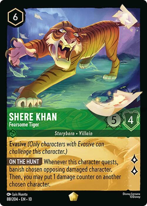 Shere Khan - Fearsome Tiger Card Front
