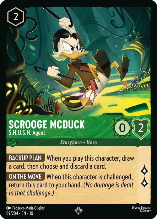 Scrooge McDuck - S.H.U.S.H. Agent Card Front