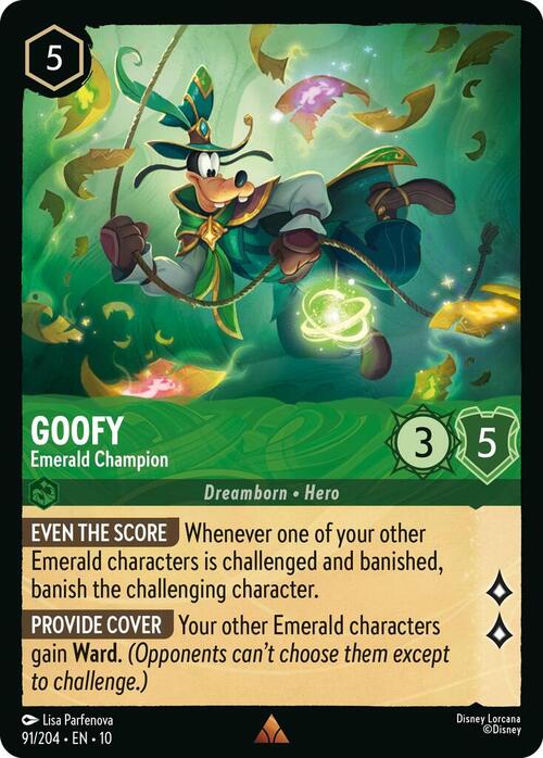 Goofy - Emerald Champion Card Front