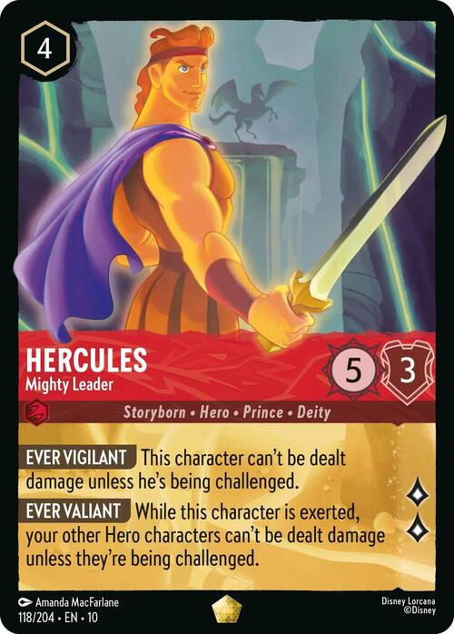 Hercules - Mighty Leader Card Front
