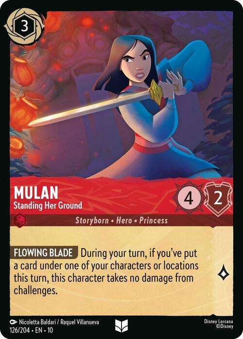 Mulan - Standing Her Ground Card Front