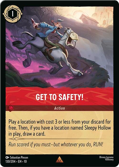 Get to Safety! Card Front