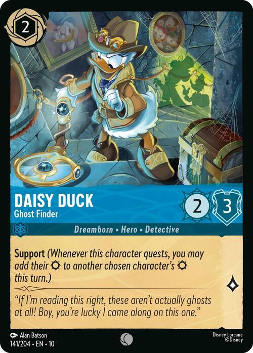 Daisy Duck - Ghost Finder Card Front