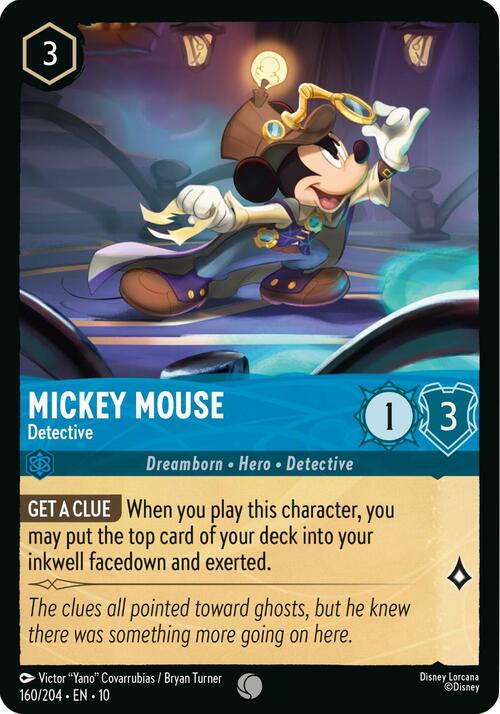 Mickey Mouse - Detective Card Front