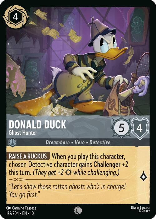 Donald Duck - Ghost Hunter Card Front
