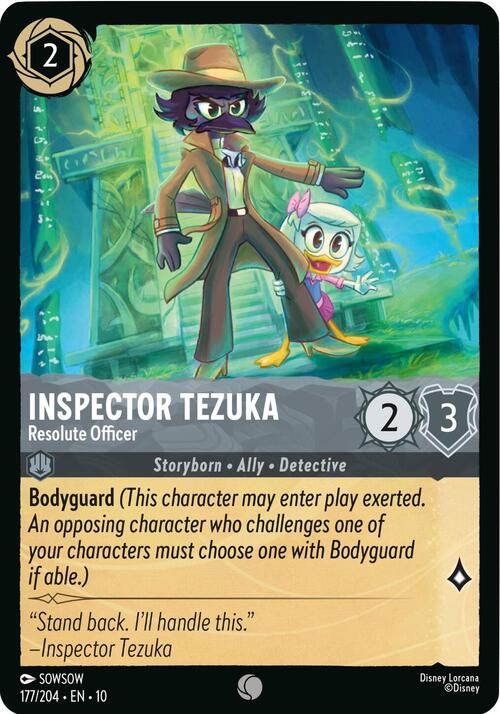 Inspector Tezuka - Resolute Officer Card Front