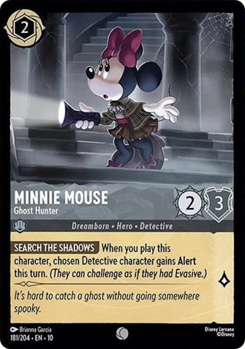 Minnie Mouse - Ghost Hunter Card Front
