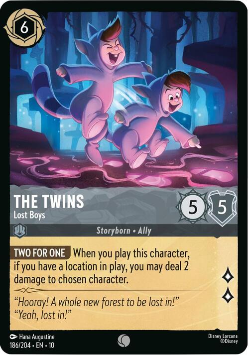 The Twins - Lost Boys Card Front