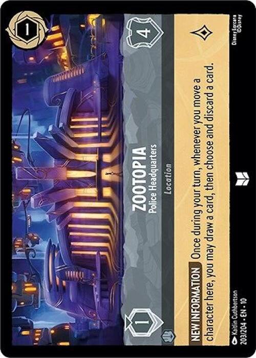 Zootopia - Police Headquarters Card Front