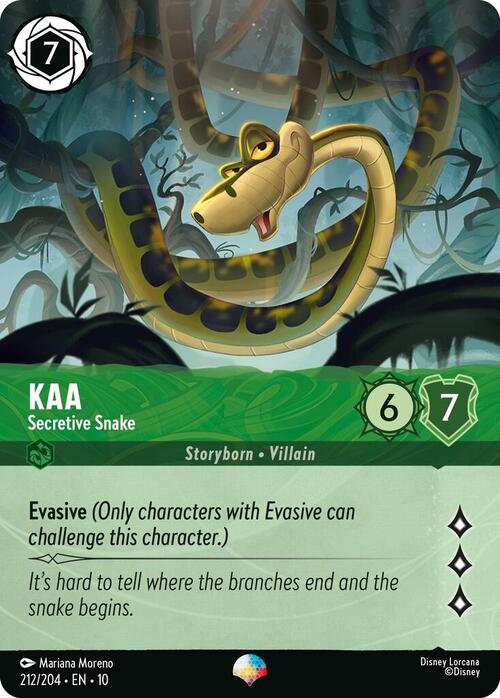 Kaa - Secretive Snake Card Front