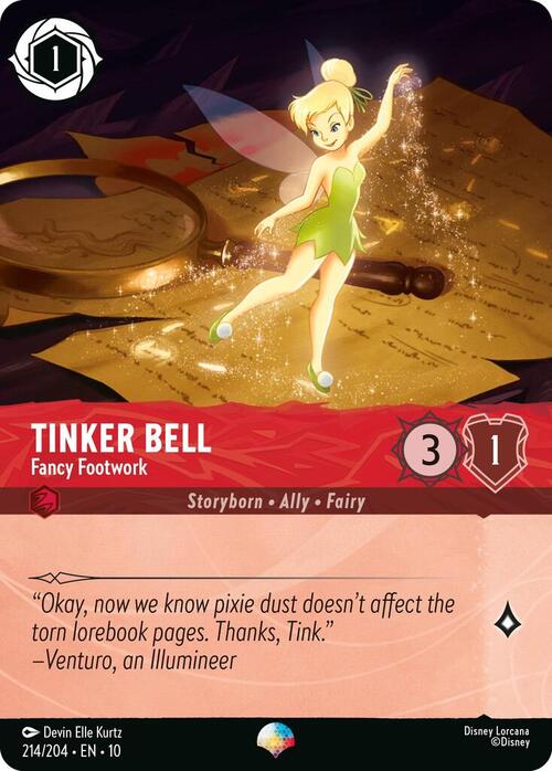 Tinker Bell - Fancy Footwork Card Front