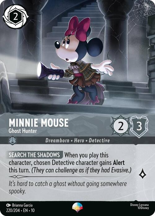 Minnie Mouse - Ghost Hunter Card Front