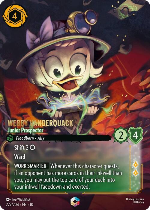 Webby Vanderquack - Junior Prospector Card Front