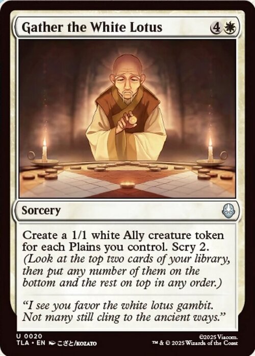 Gather the White Lotus Card Front