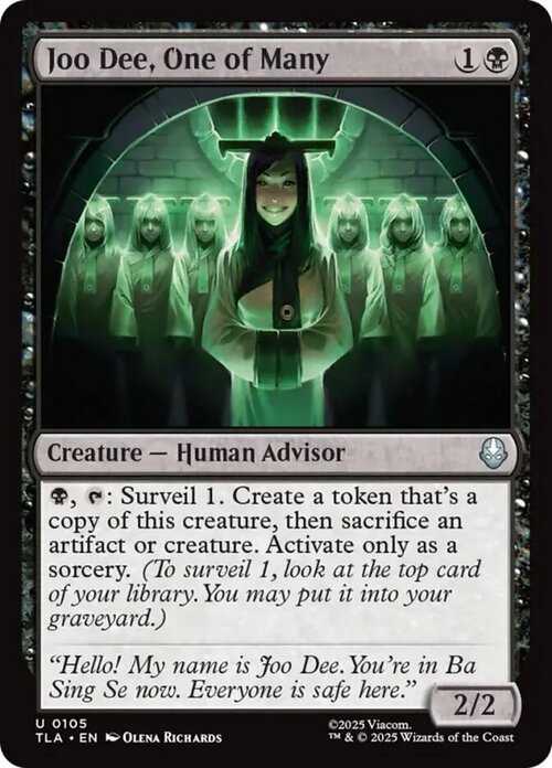 Joo Dee, One of Many Card Front