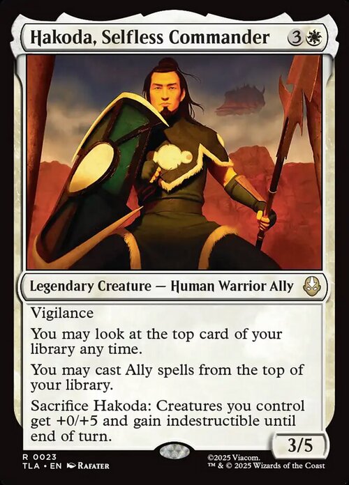 Hakoda, Selfless Commander Card Front