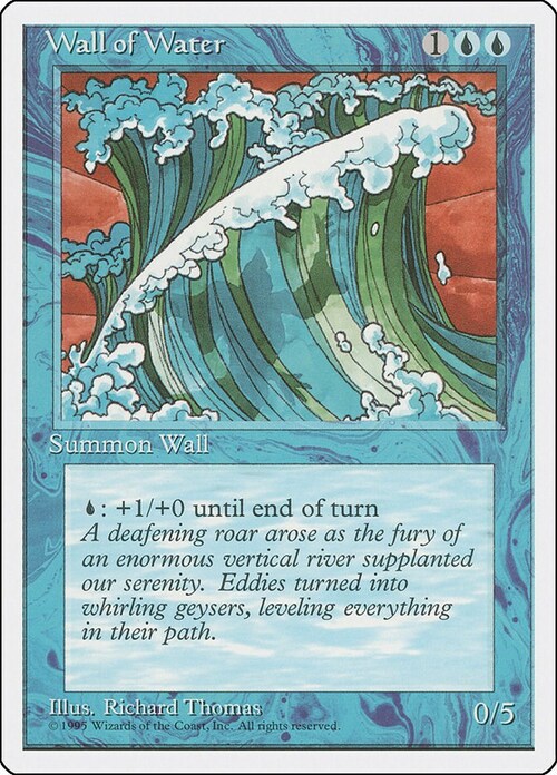 Wall of Water Card Front