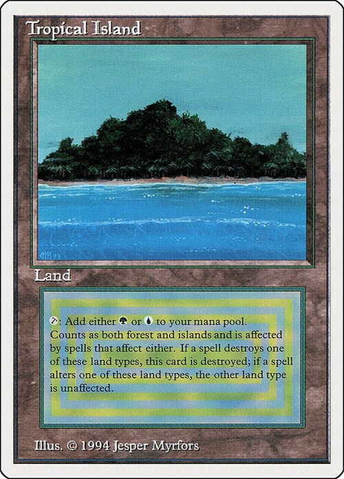 Tropical Island Card Front