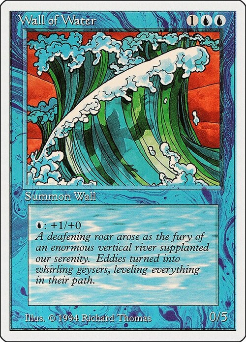 Wall of Water Card Front