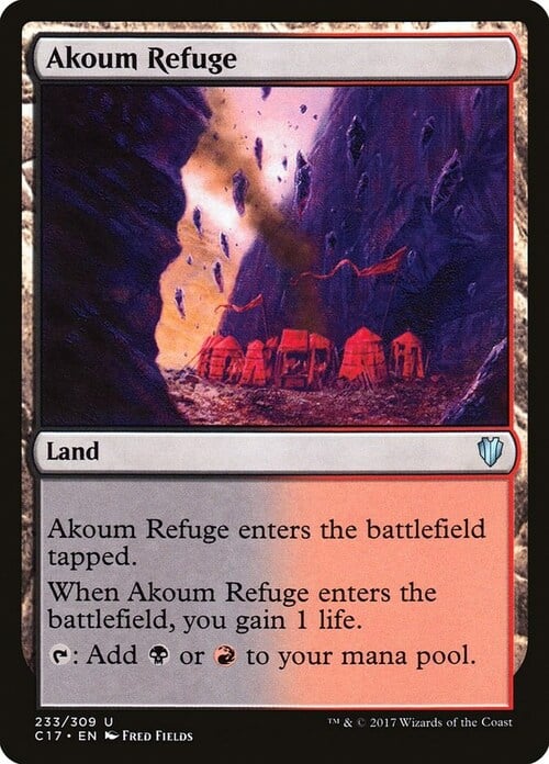 Akoum Refuge Card Front