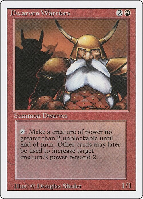 Dwarven Warriors Card Front