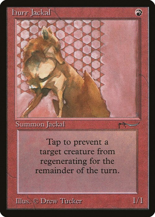 Hurr Jackal Card Front