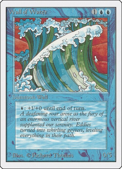 Wall of Water Card Front