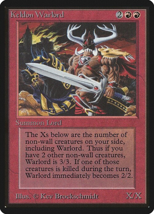 Keldon Warlord Card Front