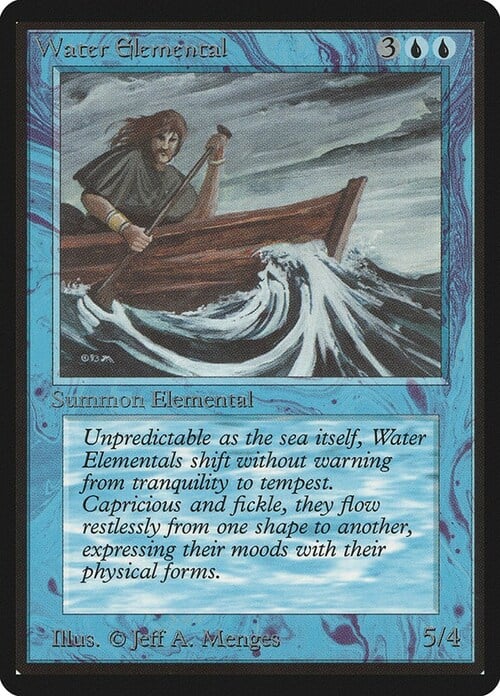 Water Elemental Card Front