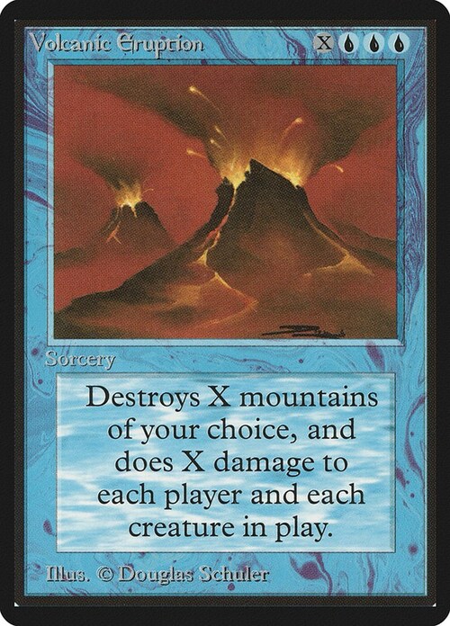 Volcanic Eruption Card Front