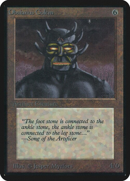 Obsianus Golem Card Front