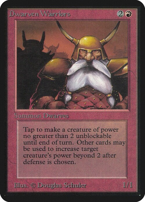 Dwarven Warriors Card Front