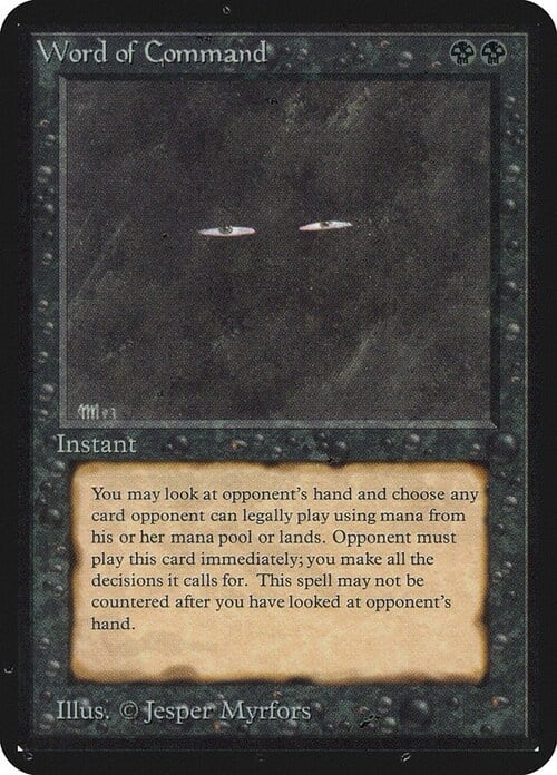 Word of Command Card Front