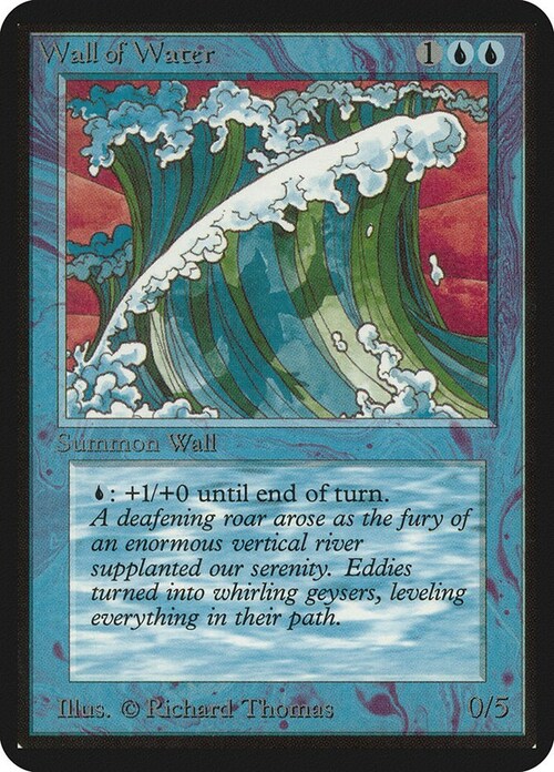 Wall of Water Card Front