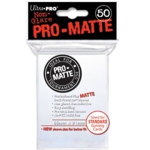 50 Ultra Pro Pro-Matte Sleeves (White)