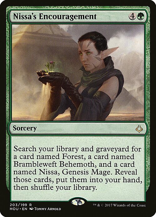 Nissa's Encouragement Card Front