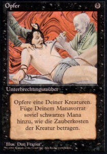 Sacrificio Card Front